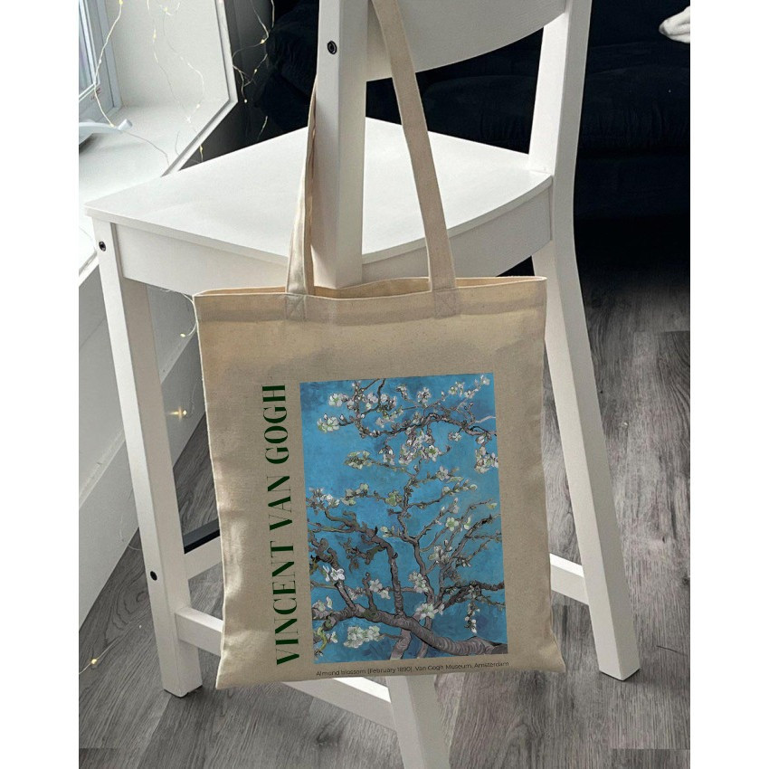 Екошопер BookOpt BK4098 Vincent Van Gogh Almond Blossom бежевий