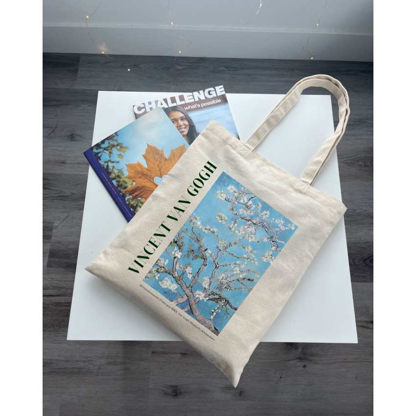 Екошопер BookOpt BK4098 Vincent Van Gogh Almond Blossom бежевий