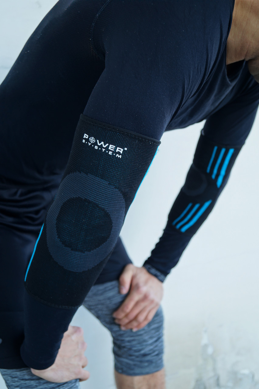Налокітники Power System PS-6020 Elbow Support Evo Black/Blue (2шт.) L