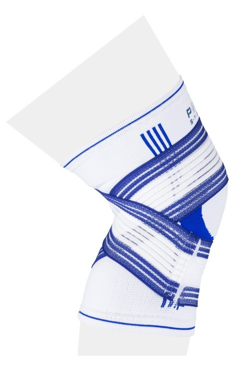 Наколінник Power System PS-6008 Knee Support Pro Blue/White (1шт.) S/M
