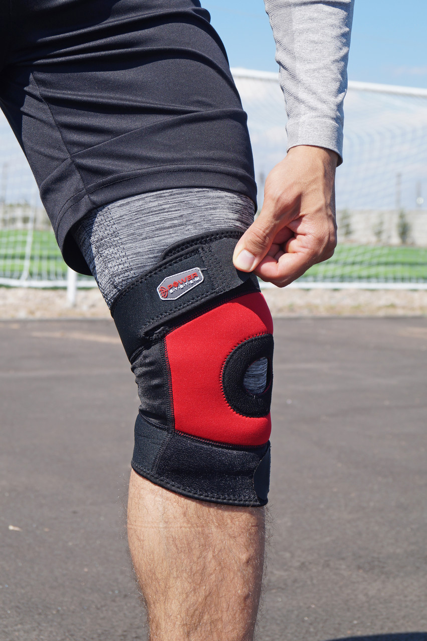 Наколінник Power System PS-6012 Neo Knee Support Black/Red (1шт.) M