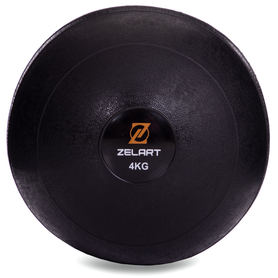 М'яч медичний слембол Slam Ball FI-2672-4 4 кг чорний