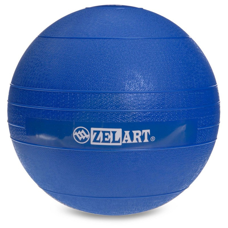 М'яч медичний для кросфіту Slam Ball FI-5165-4 4кг синій
