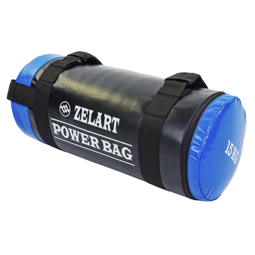 Мішок для кросфіту FI-5050A-15 Power Bag 15кг чорний-синій
