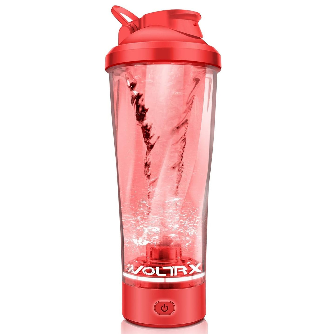 Шейкер спортивний електричний VOLTRX VortexBoost 600 мл. Tritan Red