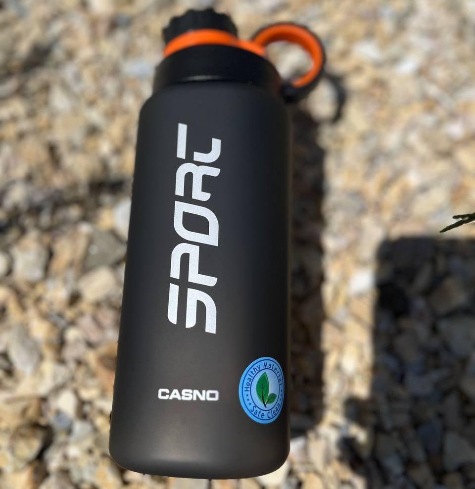 Пляшка для води CASNO 800 мл KXN-1242 Сіра