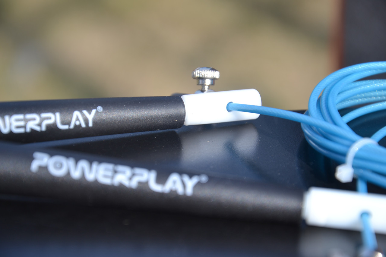 Скакалка швидкісна PowerPlay 4202 Ultra Speed Rope Бірюзова (2,9m.)