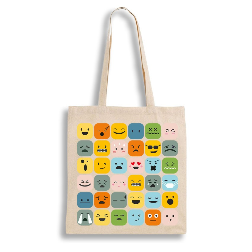 Екошопер BookOpt BK4101 Смайлики бежевий