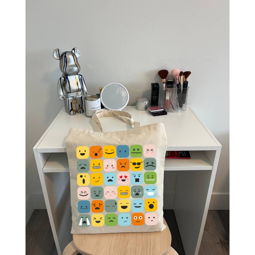 Екошопер BookOpt BK4101 Смайлики бежевий