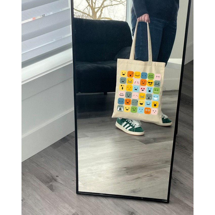 Екошопер BookOpt BK4101 Смайлики бежевий