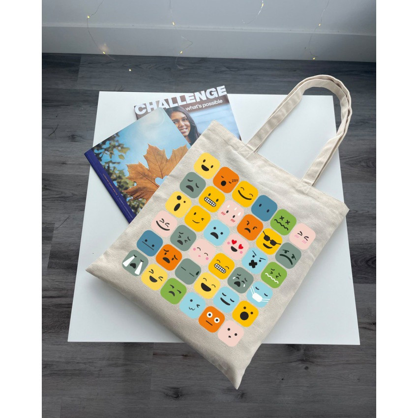 Екошопер BookOpt BK4101 Смайлики бежевий