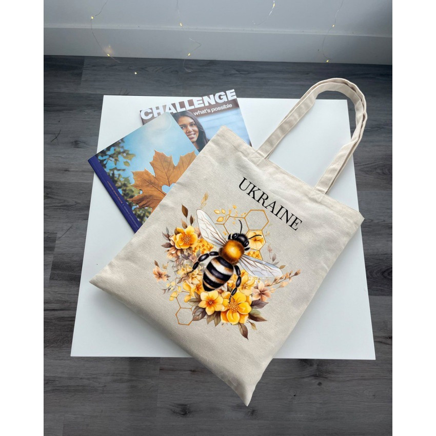 Екошопер BookOpt BK4099 Бджілка бежевий