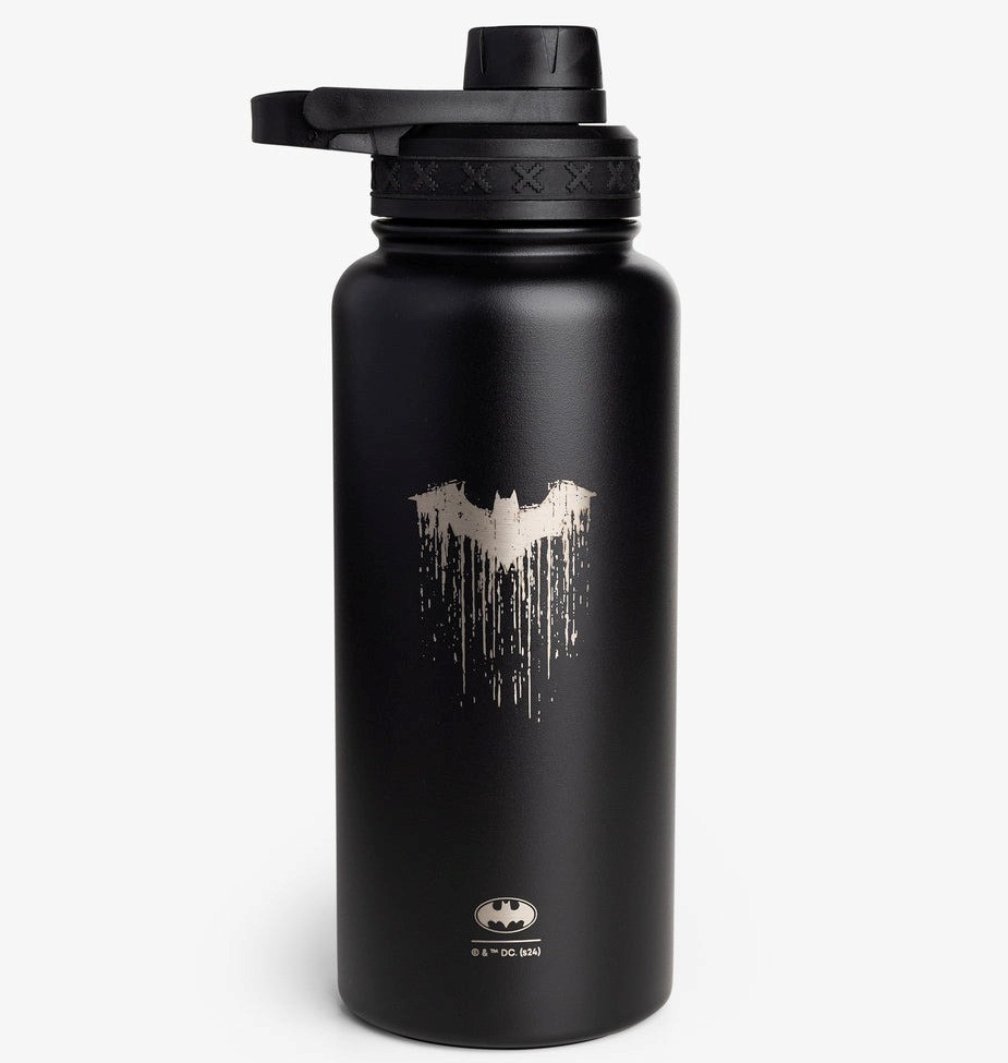 Пляшка для води металева Bohtal Insulated Sports Bottle 960 ml/32 oz Black Batman Logo