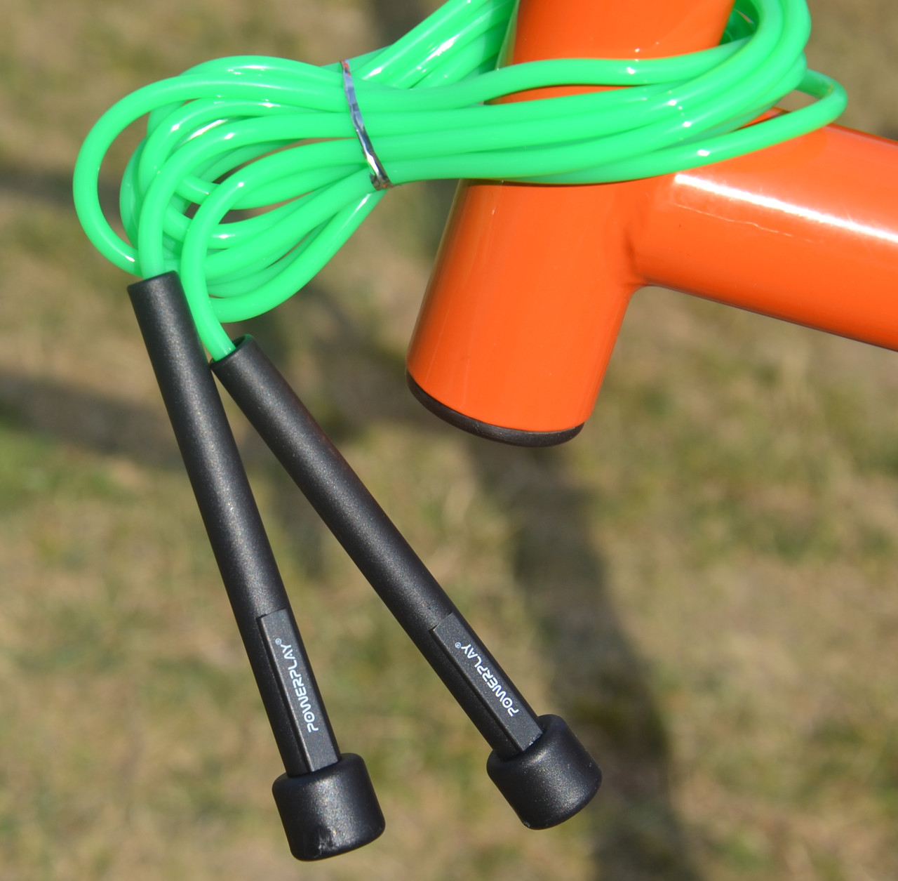Скакалка PowerPlay 4201 Basic Jump Rope Зелена (2,8m.)