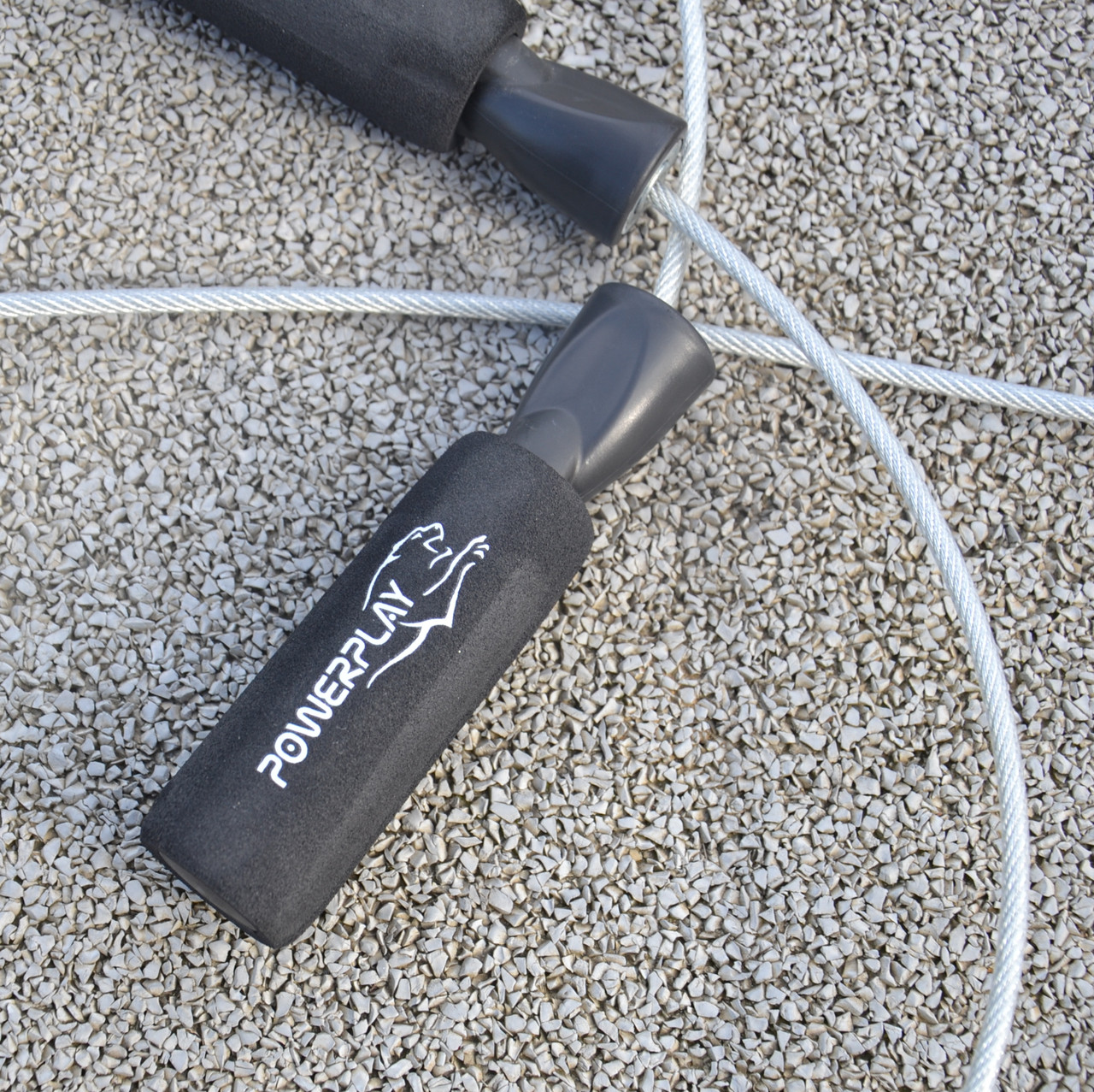 Скакалка швидкісна з підшипниками PowerPlay 4209 Sport Jump Rope Чорна (3m.)