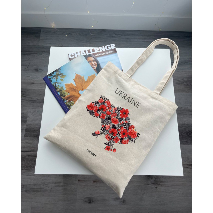 Екошопер BookOpt BK4008 Ukraine (Маки) бежевий