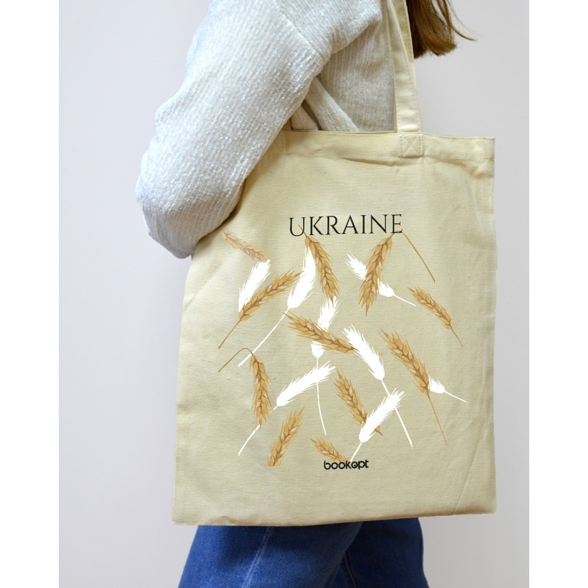 Екошопер BookOpt BK4007 Ukraine (Колоски) бежевий