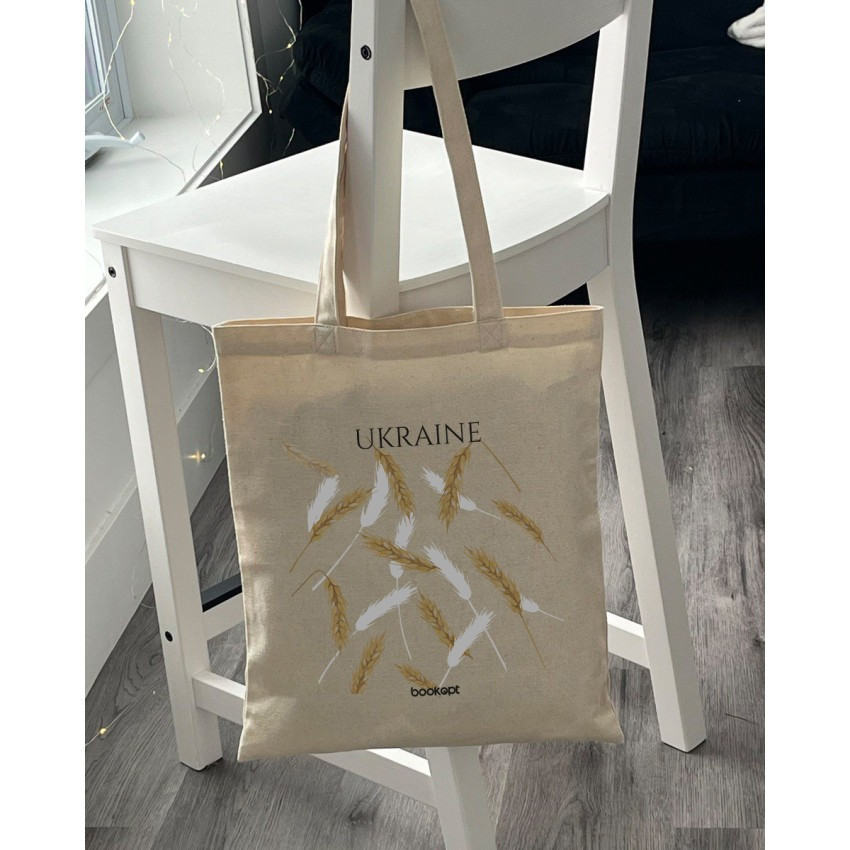 Екошопер BookOpt BK4007 Ukraine (Колоски) бежевий