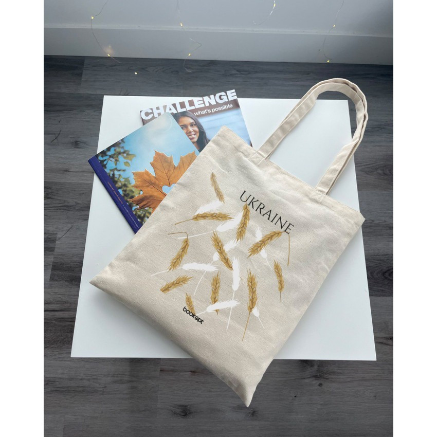 Екошопер BookOpt BK4007 Ukraine (Колоски) бежевий