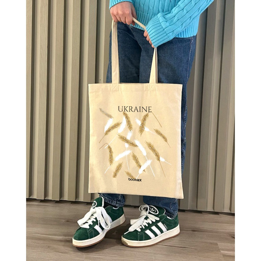 Екошопер BookOpt BK4007 Ukraine (Колоски) бежевий