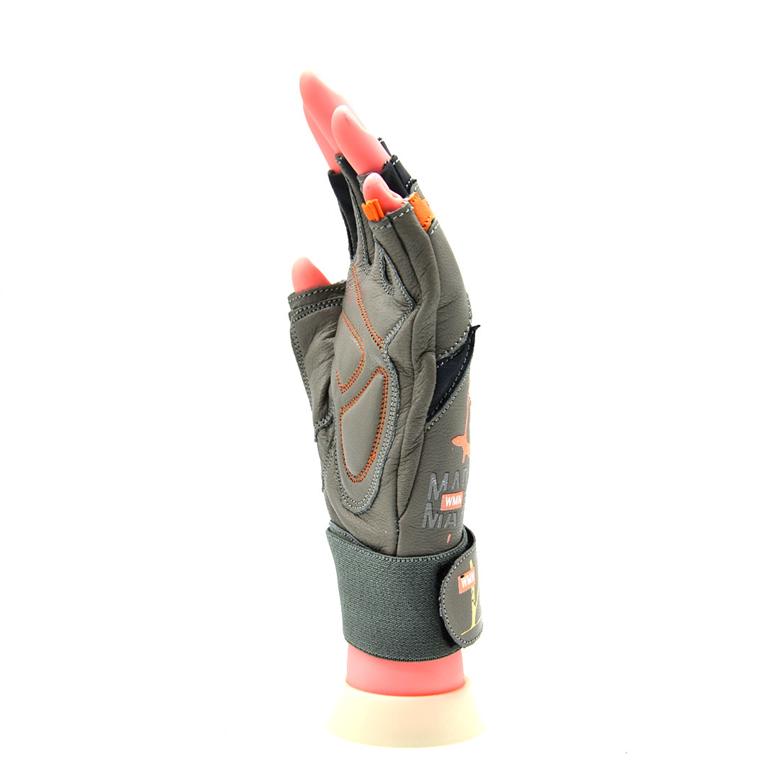 Рукавички для фітнесу MadMax MFG-921 Voodoo Light grey/orange M