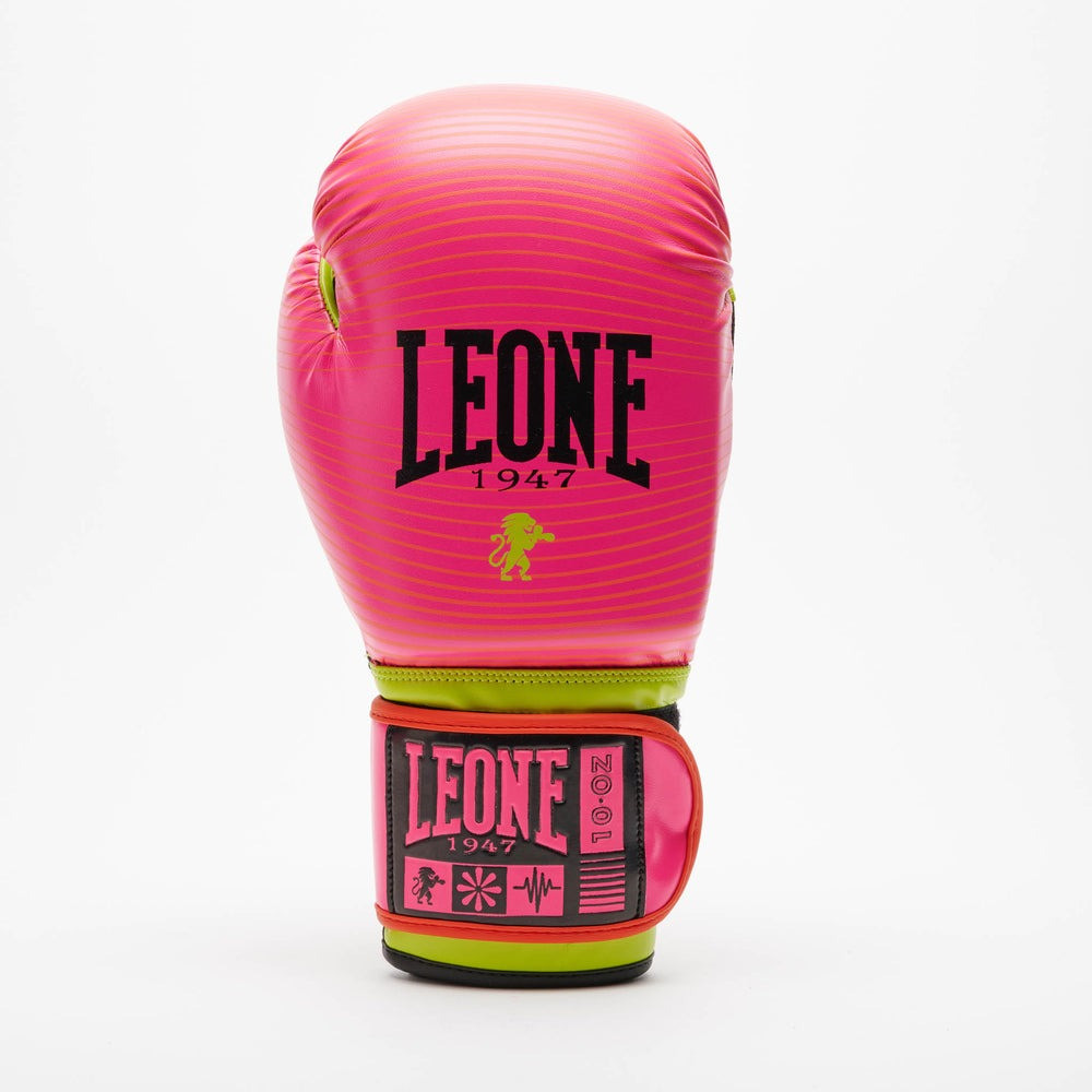 Боксерські рукавиці Leone GN313 WAVES Fuxia 10 унцій