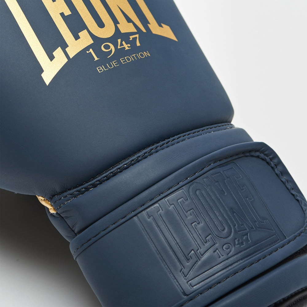 Боксерські рукавиці Leone GN059B Blue Edition 10 унцій