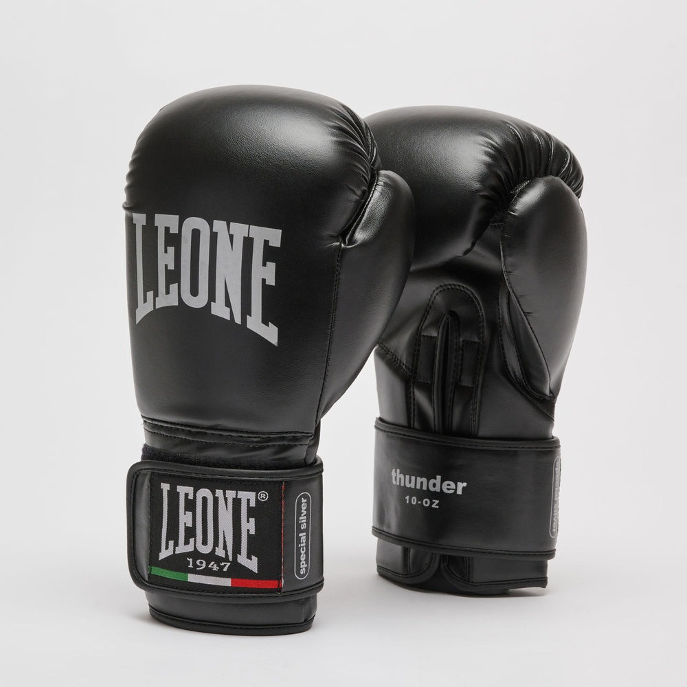 Боксерські рукавиці Leone GN383 THUNDER Black 10 унцій