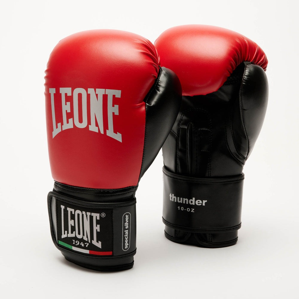 Боксерські рукавиці Leone GN383 THUNDER Red 8 унцій