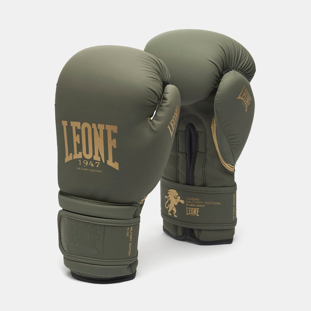 Боксерські рукавиці Leone GN059G MILITARY EDITION Green 16 унцій