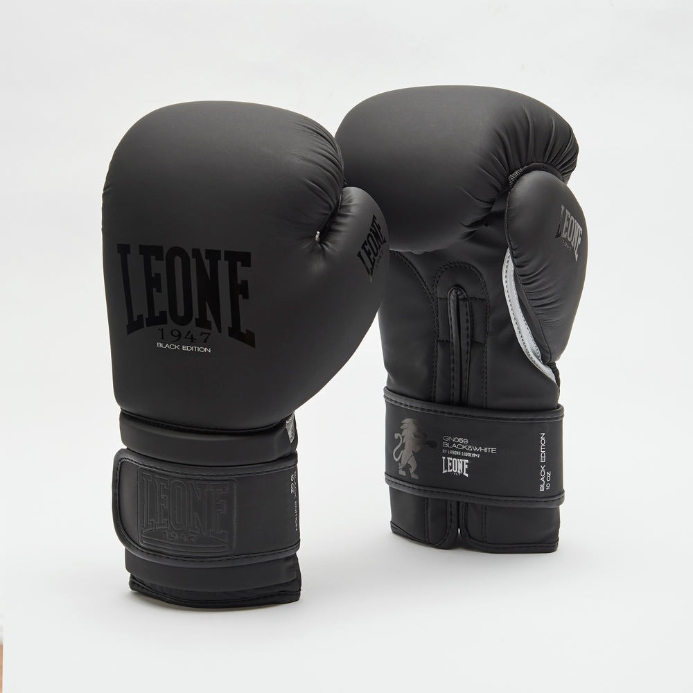 Боксерські рукавиці Leone GN059 Black/White 14 унцій