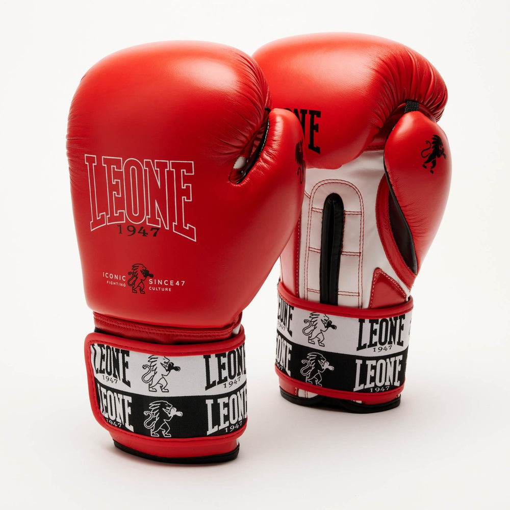Боксерські рукавиці Leone GN208 ICONIC Red 14 унцій