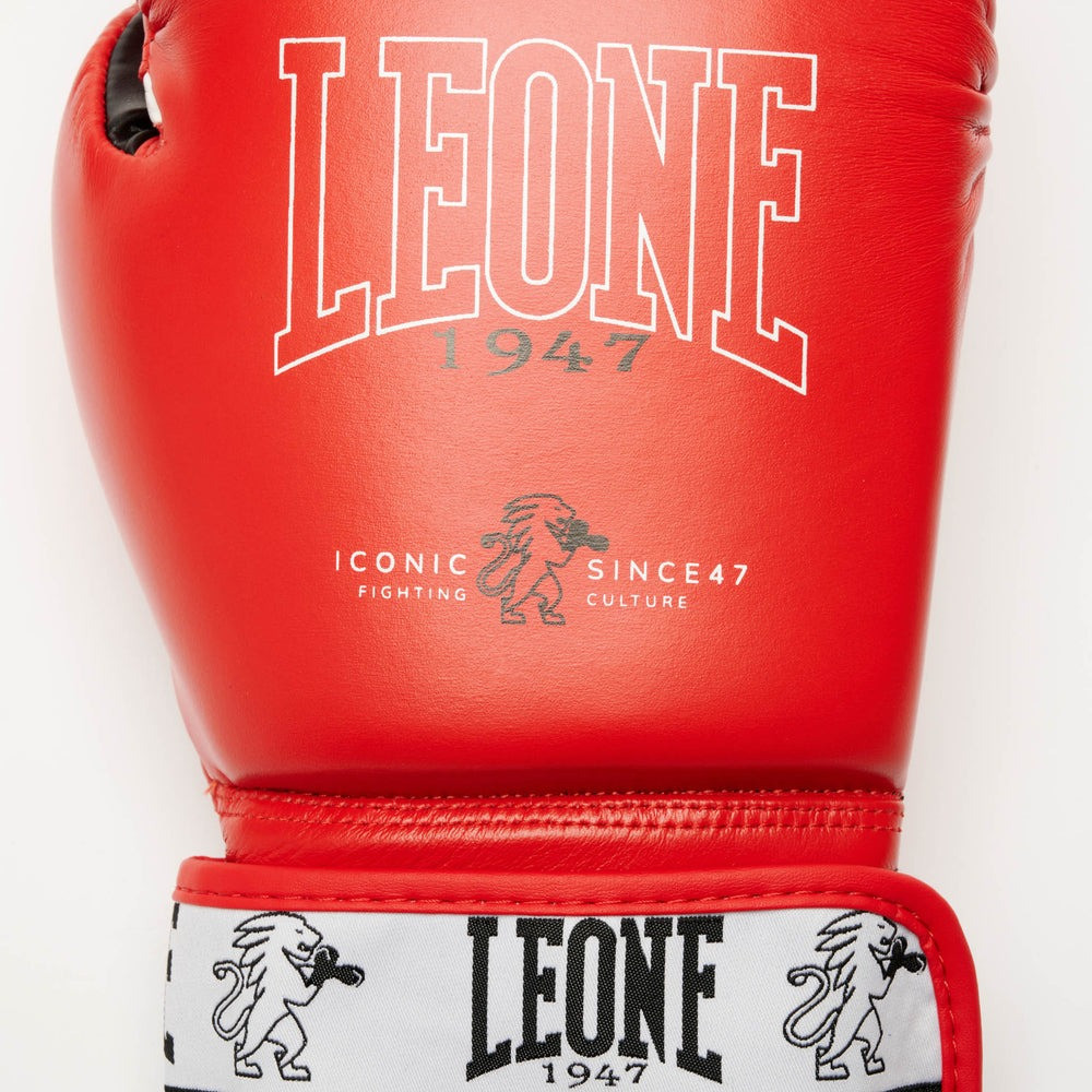 Боксерські рукавиці Leone GN208 ICONIC Red 14 унцій