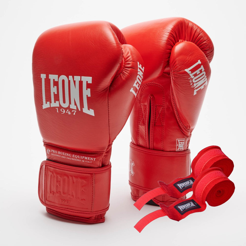 Боксерські рукавиці Leone GN111 THE GREATEST Red 12 унцій