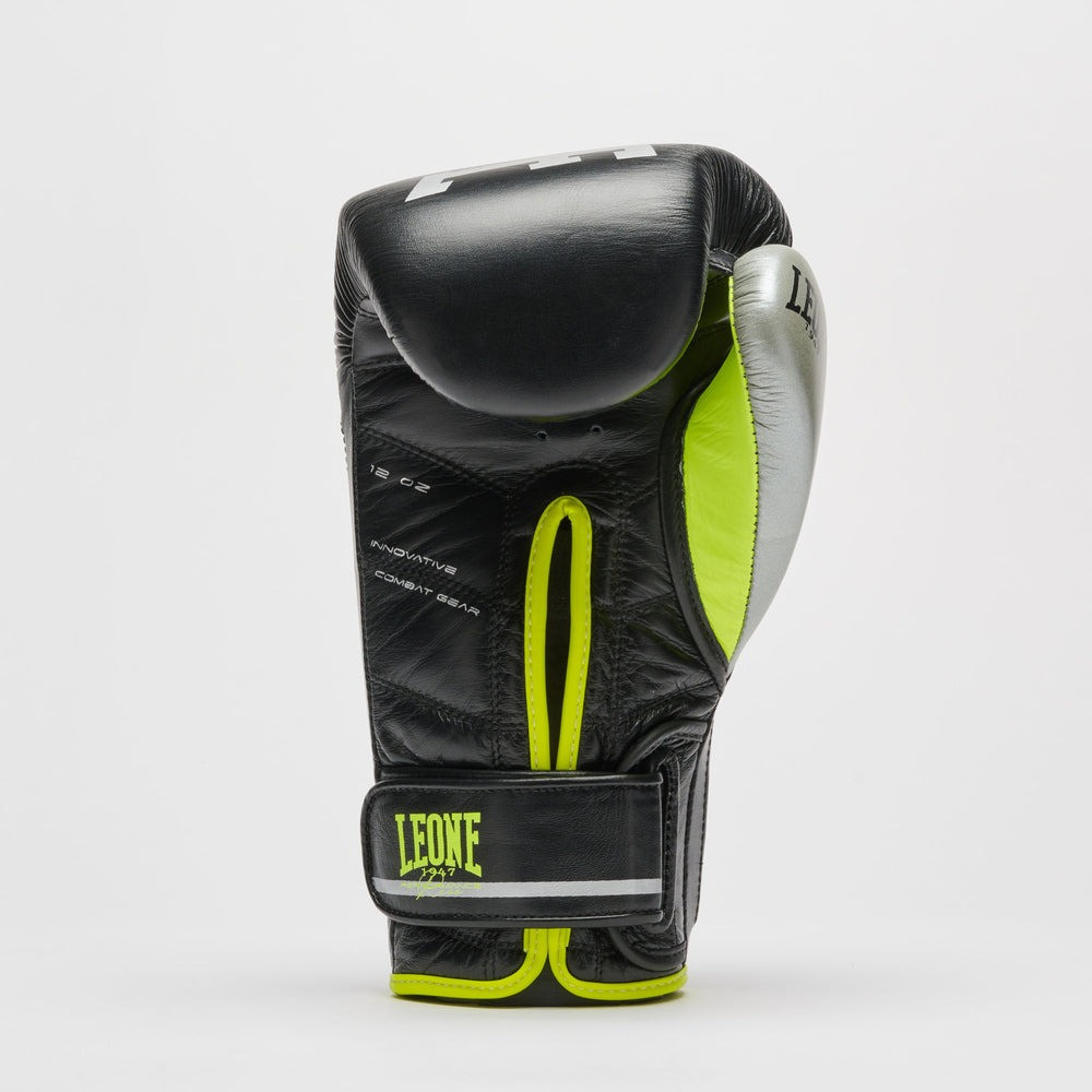 Боксерські рукавиці Leone GN110F REVO FLUO Black 14 унцій