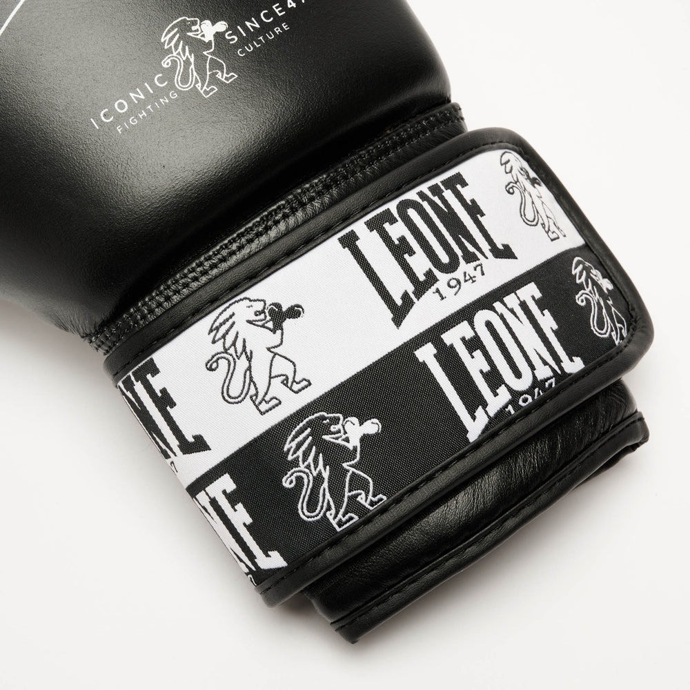 Боксерські рукавиці Leone GN208 ICONIC Black 16 унцій