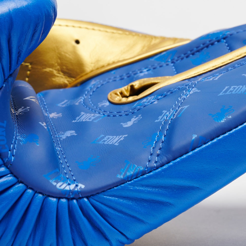 Боксерські рукавиці Leone GN220 DNA Blue 12 унцій