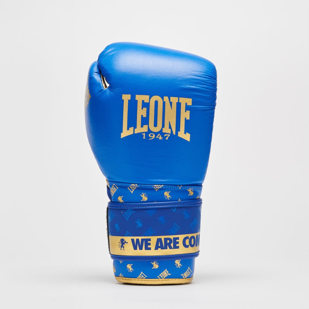 Боксерські рукавиці Leone GN220 DNA Blue 14 унцій