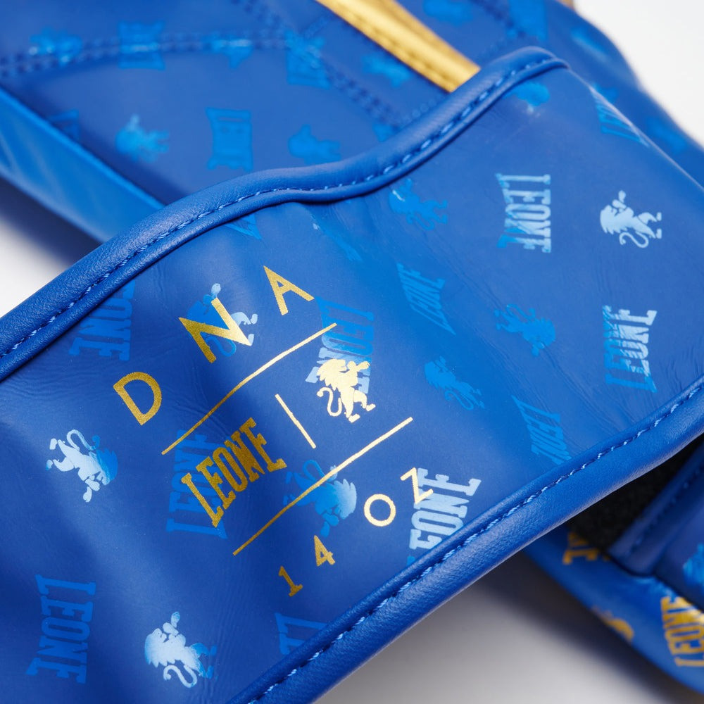Боксерські рукавиці Leone GN220 DNA Blue 14 унцій