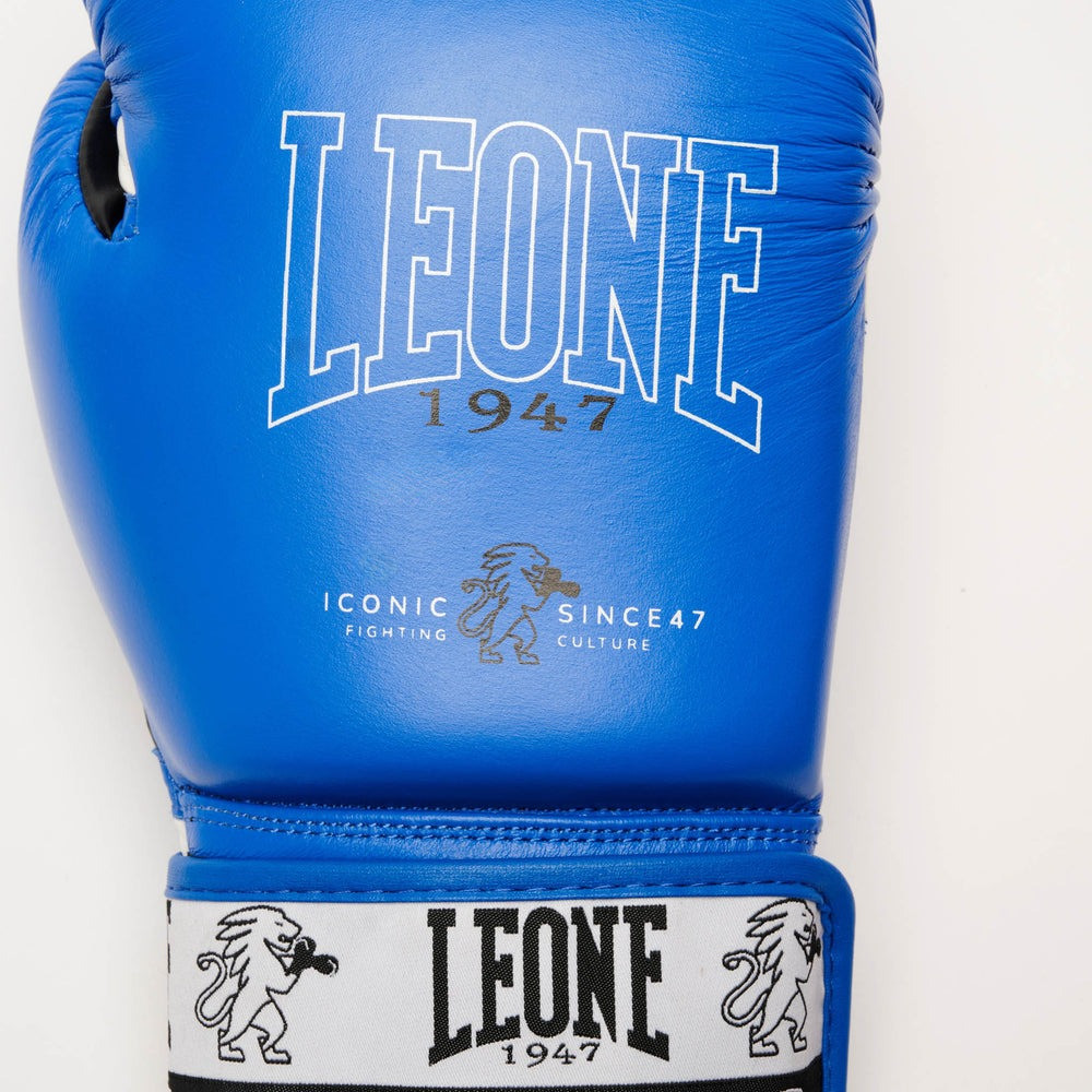 Боксерські рукавиці Leone GN208 ICONIC Blue 12 унцій