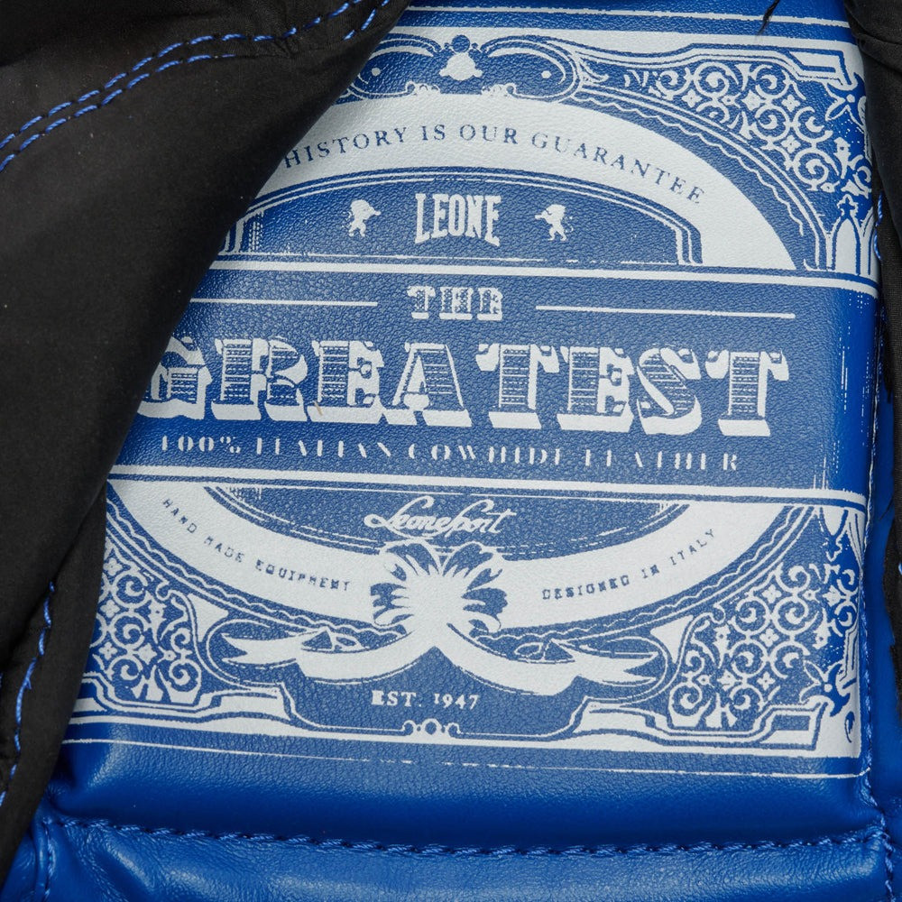 Боксерські рукавиці Leone GN111 THE GREATEST Blue 12 унцій