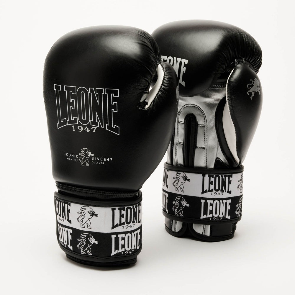 Боксерські рукавиці Leone GN208 ICONIC Black 12 унцій