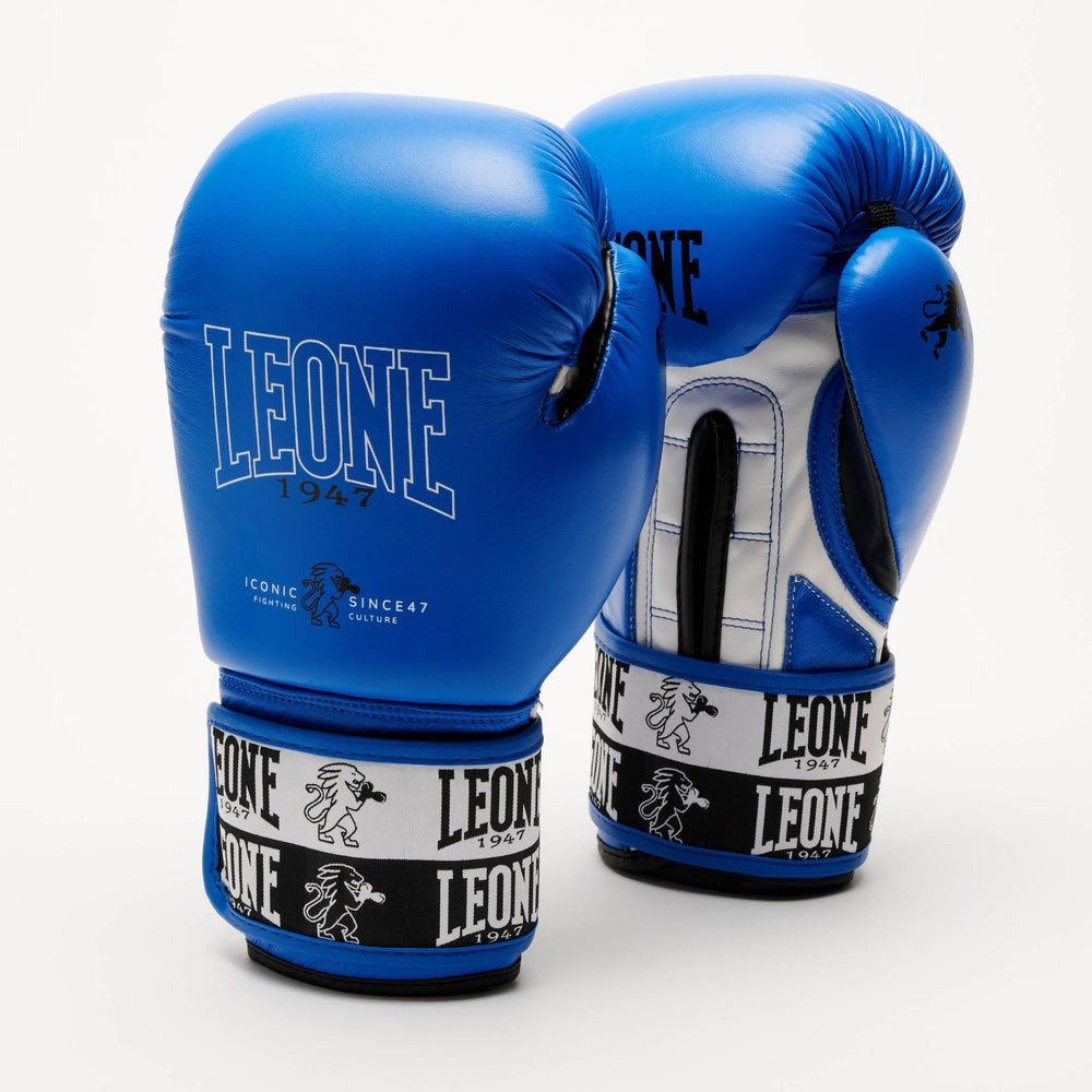 Боксерські рукавиці Leone GN208 ICONIC Blue 16 унцій