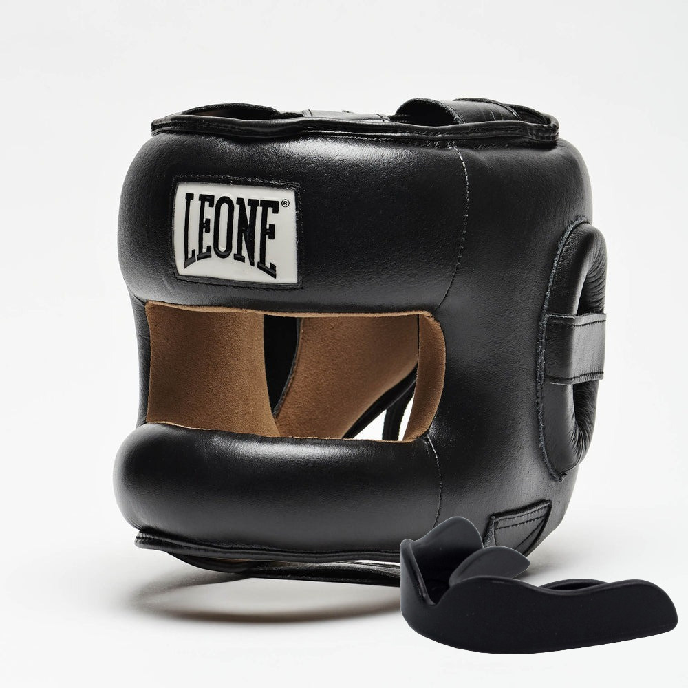 Боксерський шолом з бампером Leone CS425 Black M