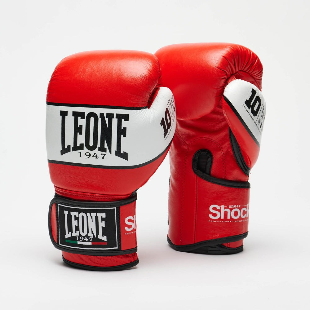 Боксерські рукавиці Leone GN047 SHOCK Red 12 унцій