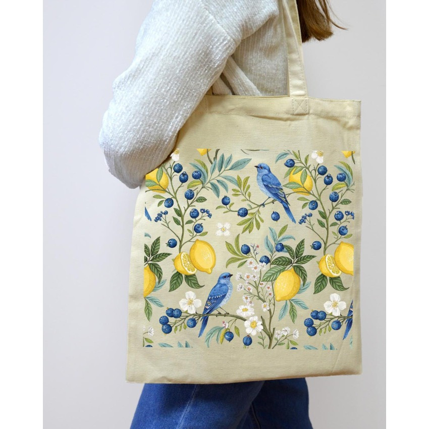 Екошопер BookOpt BK4102 Пташиний сад бежевий