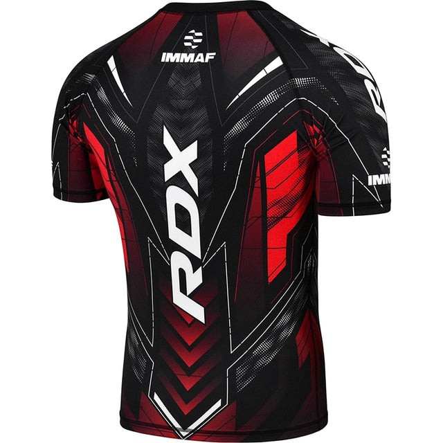 КОМПРЕСІЙНА СОРОЧКА З ПОЛОВИННИМ РУКАВОМ IMMAF-1-RED-S