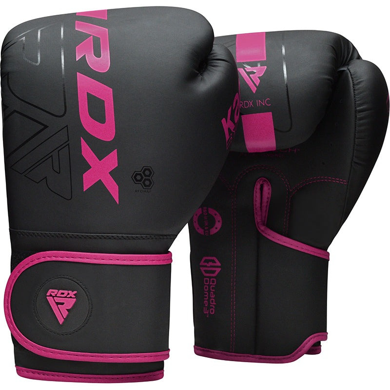 Боксерські рукавиці RDX F6 MATTE PINK-8OZ (капа в комплекті)