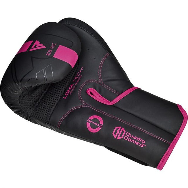 Боксерські рукавиці RDX F6 MATTE PINK-8OZ (капа в комплекті)