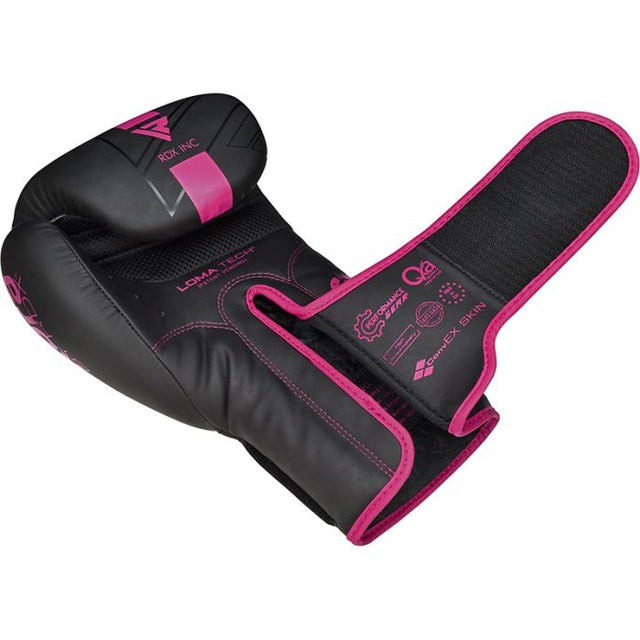 Боксерські рукавиці RDX F6 MATTE PINK-8OZ (капа в комплекті)